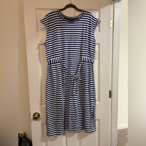 BNWT Sonoma Women’s Size XXL Blue and White Stripe Dress